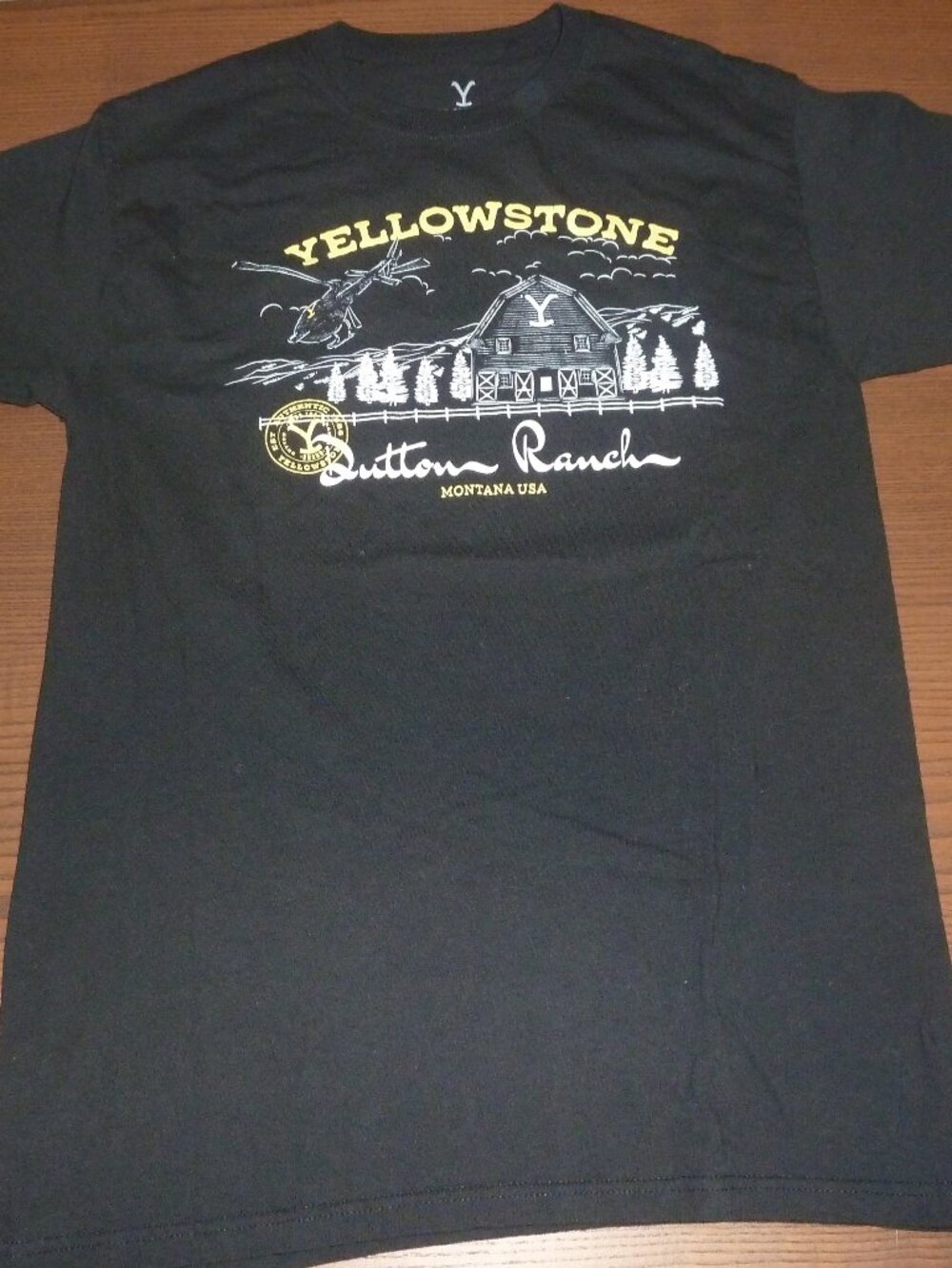YELLOWSTONE DUTTON RANCH Y BRAND LOGO Shirt Size MEDIUM